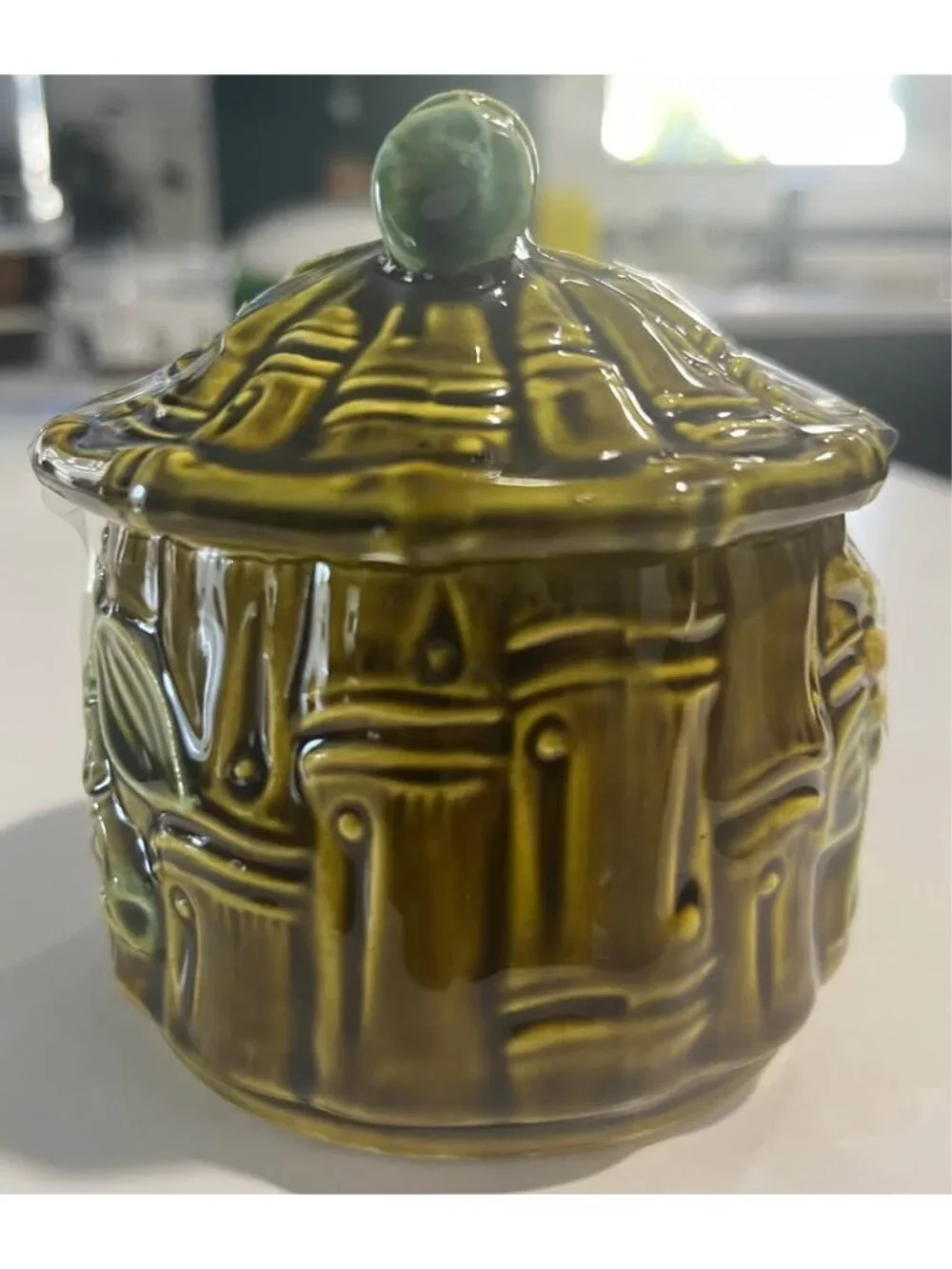 Vintage Flambro Japan Ceramic Sugar Dish w/ Lid-Japan